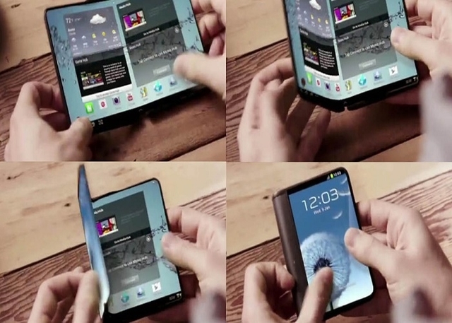 El smartphone flexible de Samsung