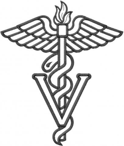 Caduceus como insignia.