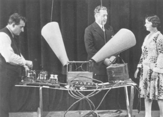 Den første radioudseendelse i Danmark