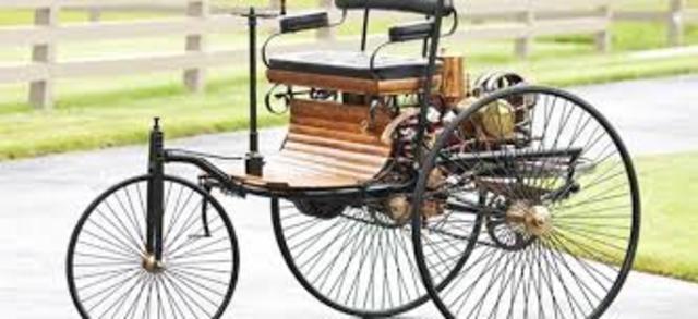 Carl Benz makes his first automobile