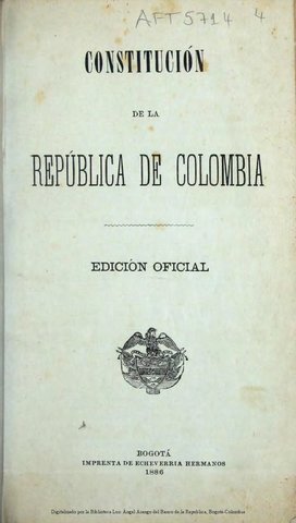 Constitución Política de 1886