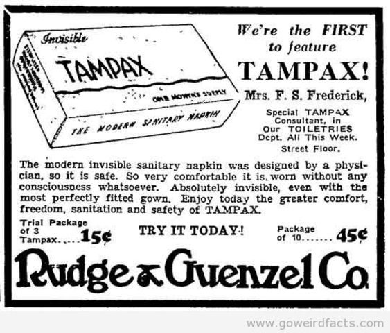 A test trial on Tampax