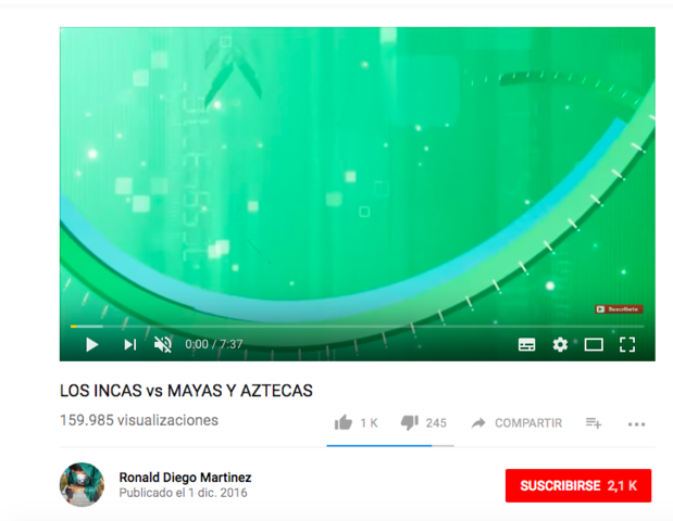 Video LOS INCAS vs MAYAS Y AZTECAS