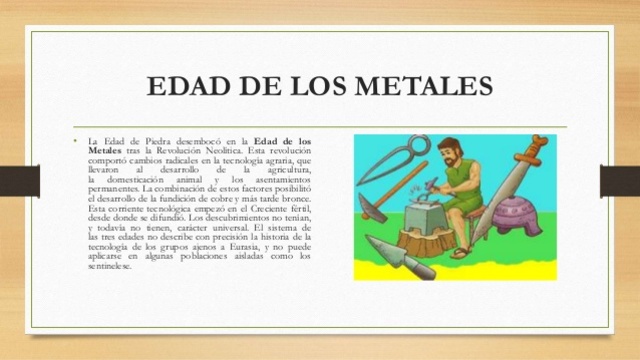 EDAD DE LOS METALES