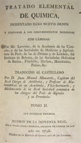 Tratado de química de Lavoisier