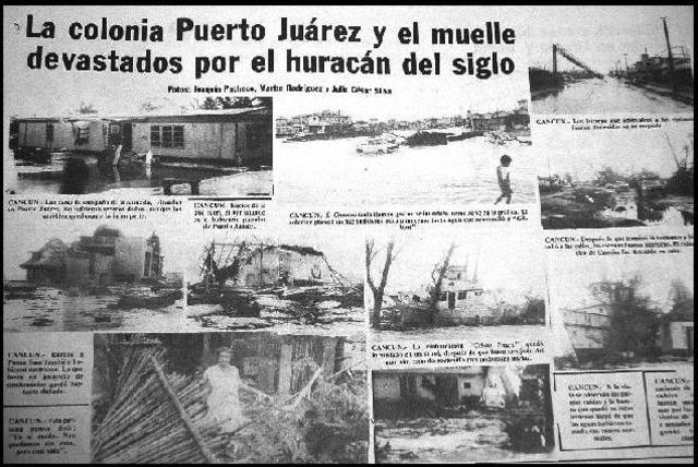 Huracán Gilberto Cancún, q. roo.