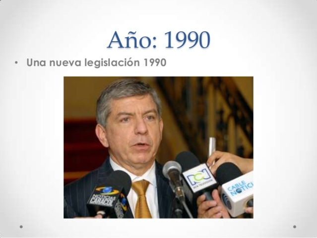 Una nueva legislación 1990
