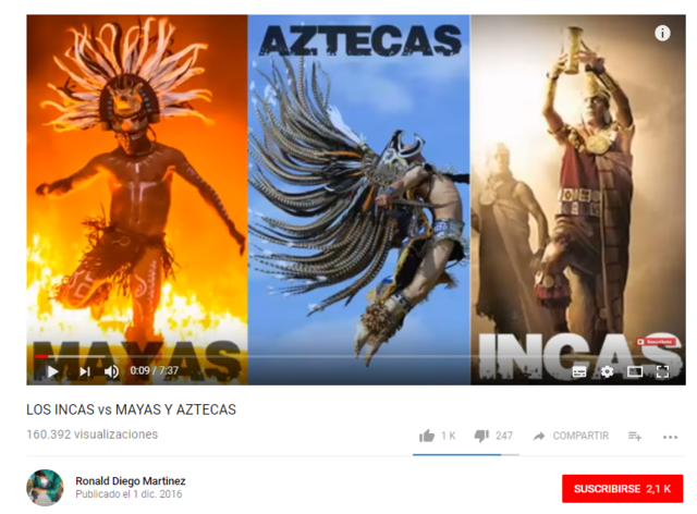 VIDEO DE MAYAS, AZTECAS E INCAS.