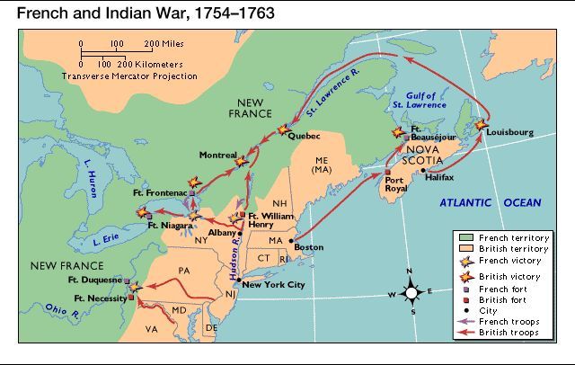 Caída de Montreal, la única fortaleza francesa, desaparece el imperio francés en Norteamérica.