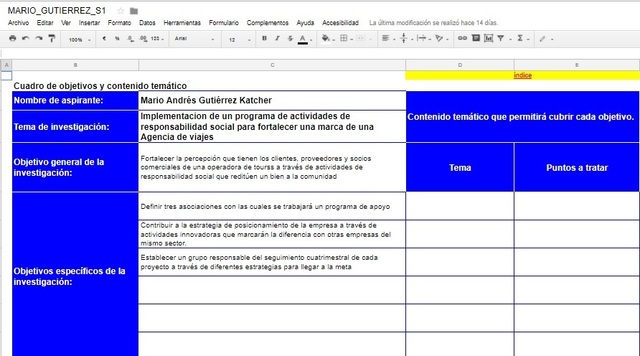 S4 Establecer Objetivos Generales