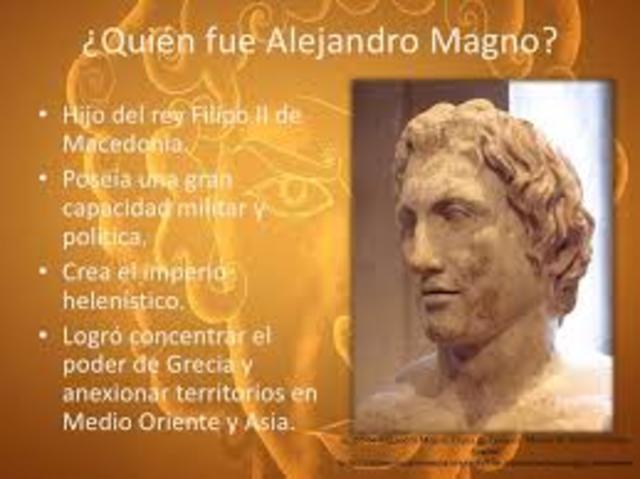 ÉPOCA HELENÍSTICA: ALEJANDRO MAGNO