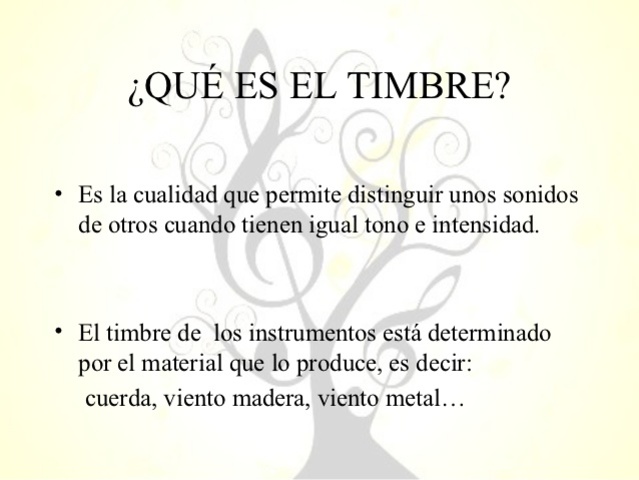 El timbre