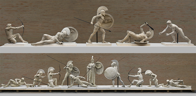 Arrivo delle sculture del tempio di Aphaia