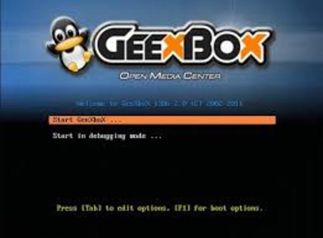 GeeXbox media center versión 2.0