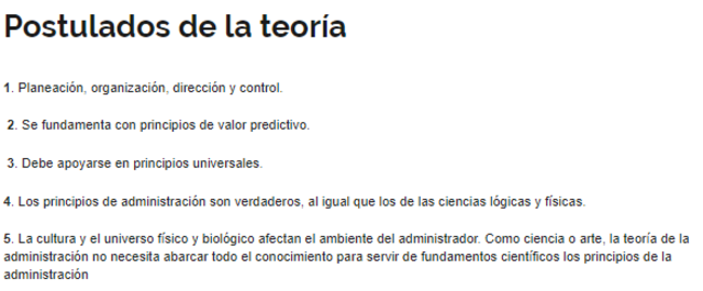TEORÍA NEOCLÁSICA DE LA ADMINISTRACIÓN