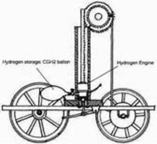 Francois Isaac de RIvaz of Switzerland invented an internal combustion engine that used a mixture of hydrogen and oxygen for fuel.