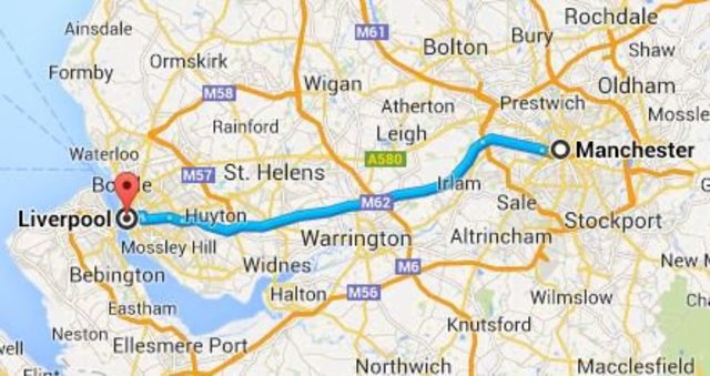 Primera línea férrea del mundo entre dos ciudades