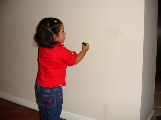 when I was 1 I used to scratch the walls, I couldn`t  bath alone. I slept playing with food