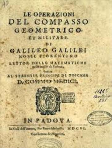 Publicación «Le operazioni del compasso geometrico et militare»