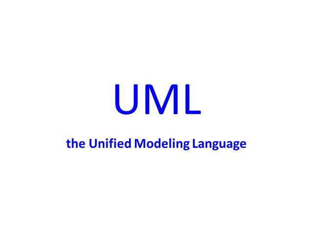 Unified Modeling Language