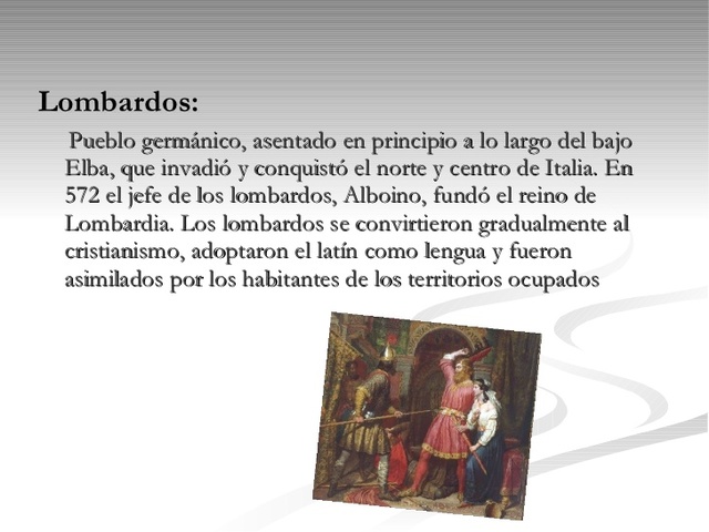 Año 535. Italia es destruida por el pueblo Lombardo