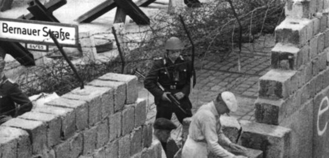The Berlin Wall is constructed