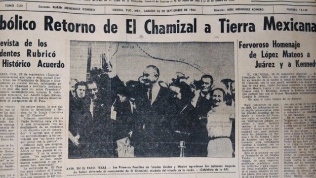 Estados unidos entrega a México los terrenos de El Chamizal