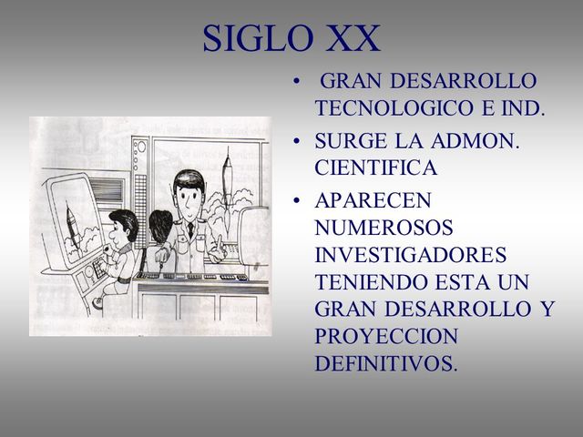 Siglo XX en la administración