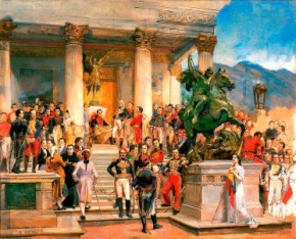 Simón Bolívar toma caracas