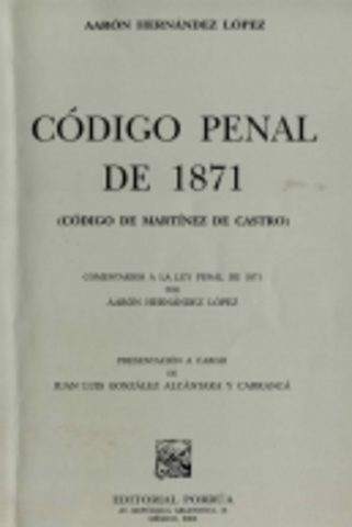 Código Penal 1871