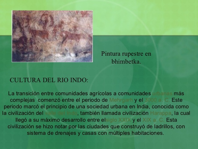 CULTURA DEL RIÓ INDO