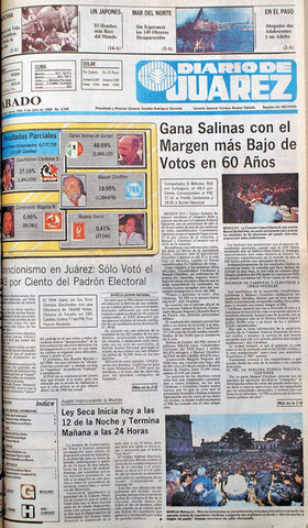 Carlos Salidas de Gortari se convierte en presidente de Mèxico