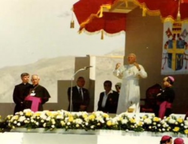 El Papa Juan Pablo II visita Chihuahua