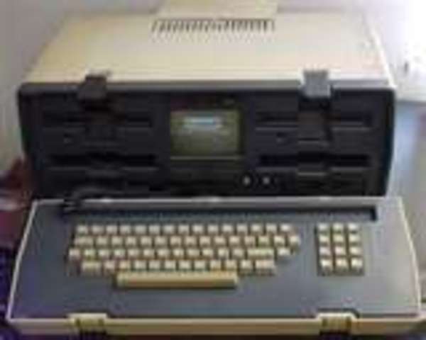 The first laptop or portable computer