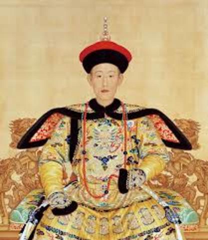 China's emperor Qianlong begins his reign