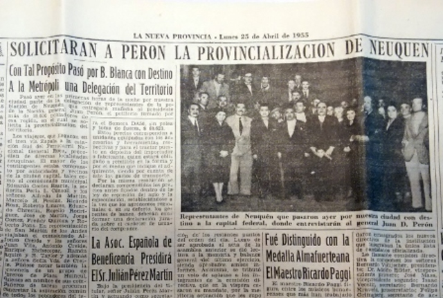 Se proclama a Neuquén como provincia