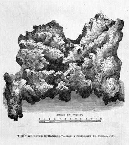 The biggest gold nugget found