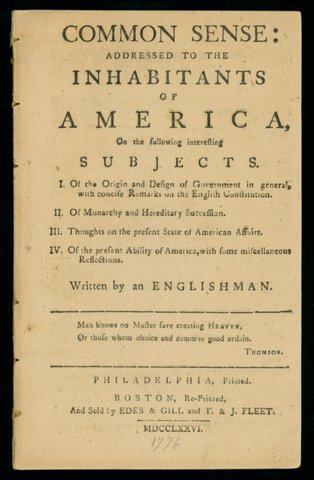 Publishing of Common Sense