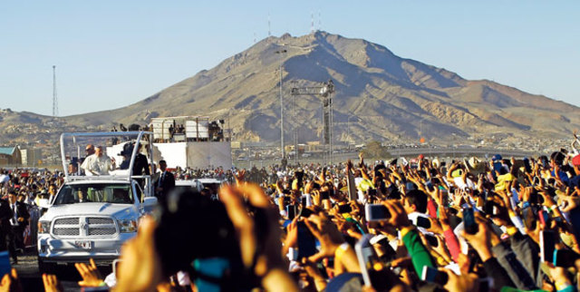 El papa Francisco visita la frontera