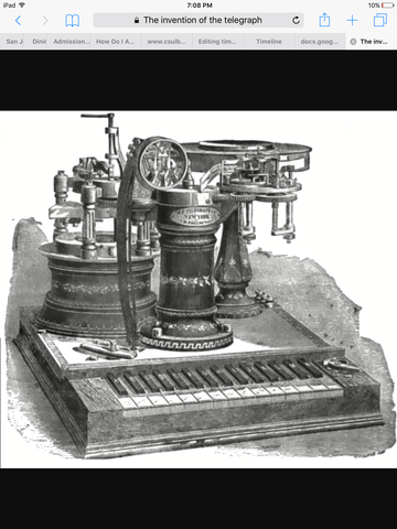 The invention of the telegraph