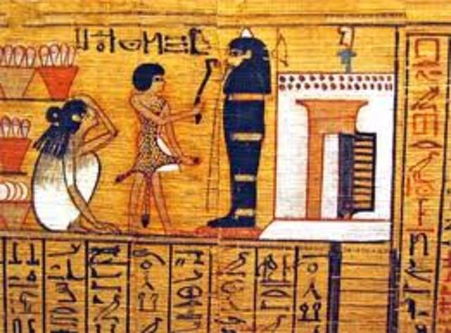 Papiro Ebers hacia 1500 A.C.