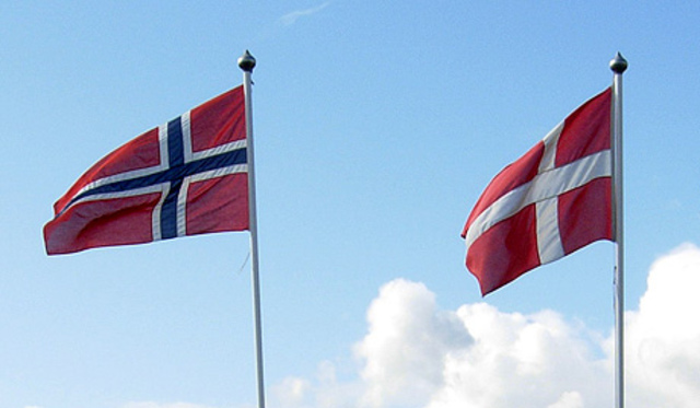 Norge ble underlagt av Danmark