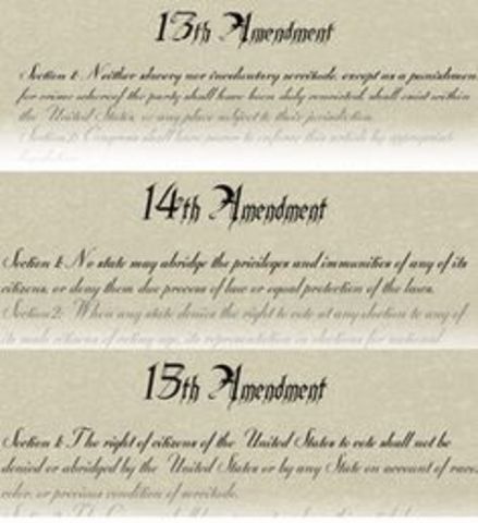 Assassination13th, 14th, 15th Amendments