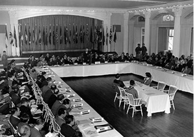 Conferencia de Bretton Woods: establecimiento del FMI y el Banco Mundial