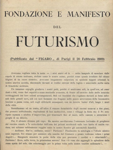 Manifiesto del futurismo
