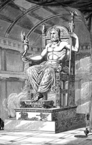 Estatua de zeus en olimpia