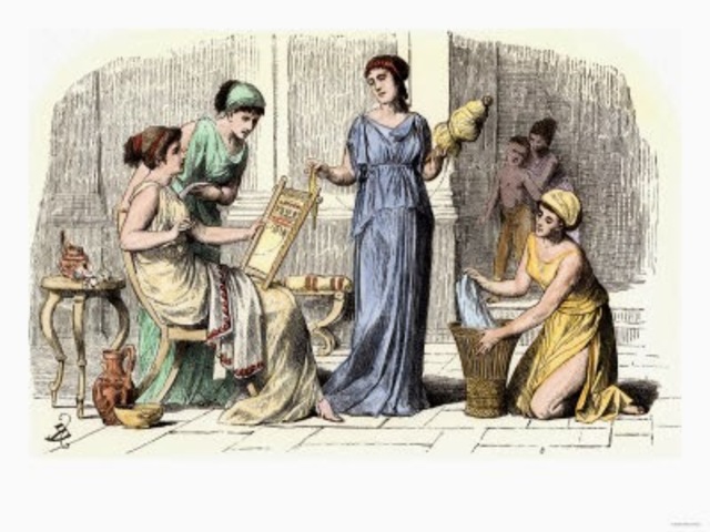 Hombre y mujer en la edad de bronce