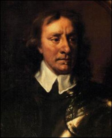 Puritanical Oliver Cromwell Dies