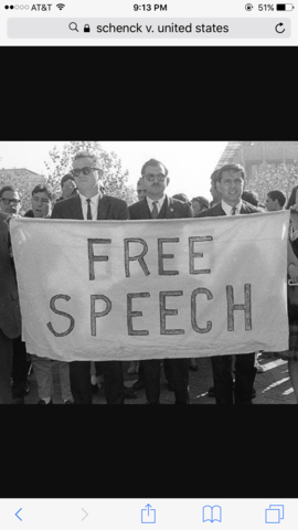 Schenck v. Us court case