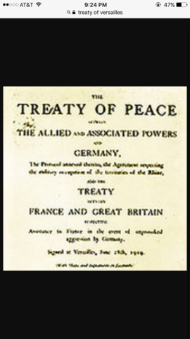 Treaty of Versailles